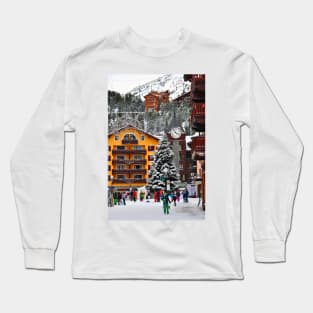 Les Arcs Arc 1950 French Alps France Long Sleeve T-Shirt